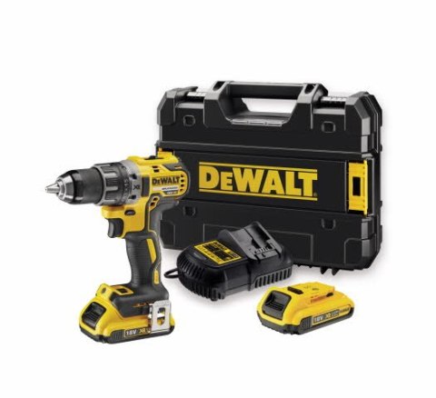 Akumulatorowa wiertarko-wkrętarka DeWalt [DCD791D2-QW] 18V Li-Ion, 2x2,0Ah
