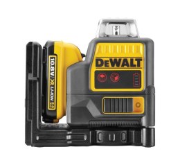 Akumulatorowy, samopoziomujący laser krzyżowy 360° z wiązką czerwoną 20m, 10,8V Li-Ion 2,0Ah DeWalt [DCE0811D1R-QW]