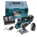 Akumulatorowy strug do drewna 82mm 18V Li-ion 2x5,0Ah, Makita [DKP180RTJ]