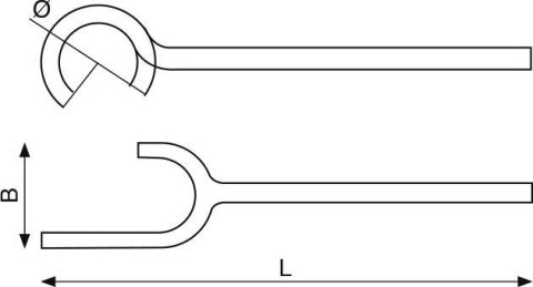 Nieiskrzący, długi klucz do zaworów 370mm [NS202-350]