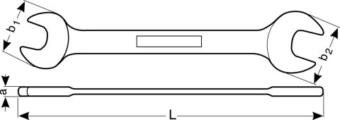 Nieiskrzący klucz płaski dwustronny 17x19 [NS006-1719]