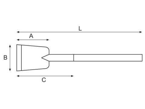 Nieiskrzący skrobak z długim ostrzem, Bahco [NSB704-225]