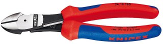 Obcinak boczny ze sprężyną rozwierającą o zwiększonym przełożeniu, KNIPEX [74 12 160]