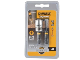 Zestaw końcówki udarowe Torison PH2 + ogranicznik głębokości, DeWALT [DT70536T-QZ]