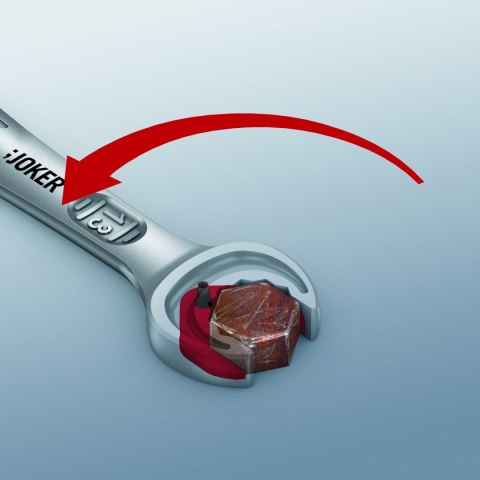 Klucz płasko-oczkowy odgięty z grzechotką i przełącznikiem kierunku pracy 14mm, Joker Switch 6001, Wera [05020069001]