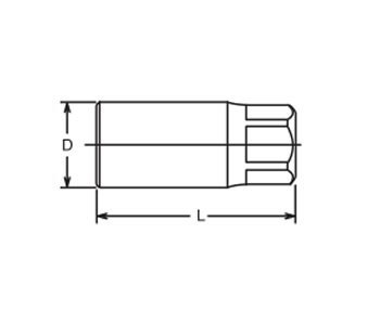 Nasadka ręczna 3/4" do odkręcania szpilek, średnica 18mm, Koken [6100M 18]