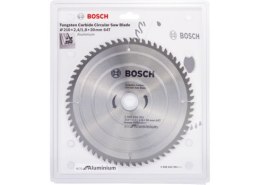 Piła tarczowa do cięcia aluminium, plastiku, surowych płyt wiórowych, 210x2,4/1,8x30mm, 64 zęby, Eco for Aluminum BOSCH [2608644