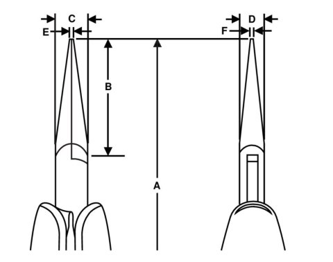 Szczypce półokrągłe precyzyjne z ząbkowanymi szczękami serii RX Ergo, rozmiar L 158,5mm, BAHCO [RX 7891]