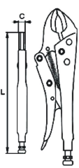 Szczypce zaciskowe Morse'a 250mm, IRIMO [648-250-1]