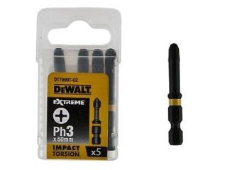 Zestaw 5szt. końcówek udarowych Torison PH3/50mm Dewalt [DT7999T-QZ]