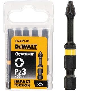 Zestaw 5szt. końcówek udarowych Torison PZ3/50mm Dewalt [DT7392T-QZ]