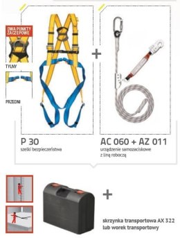 ZESTAW BASIC PRO 5 5/10 + dł. liny roboczej 10 m PROTEKT