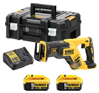 Akumulatorowa pilarka szablowa, 18V 2x5,0Ah DeWalt [DCS367P2-QW]