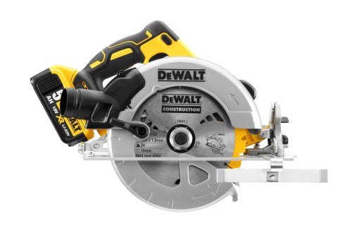 Akumulatorowa bezszczotkowa pilarka tarczowa 184mm, 18V Li-lon 2x5,0Ah, XR DeWALT [DCS570P2-QW]