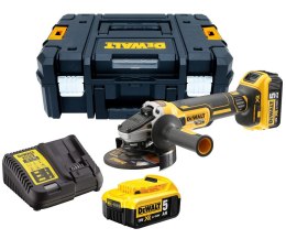 Akumulatorowa bezszczotkowa szlifierka kątowa 125mm, 18V Li-Ion 2x5,0Ah DeWALT [DCG405P2-QW]