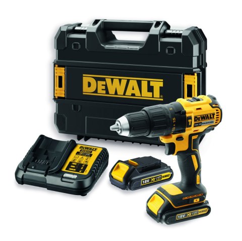 Akumulatorowa wiertarko-wkrętarka udarowa DeWalt [DCD778S2T-QW] 18V XR, Li-Ion, 2x1,5Ah