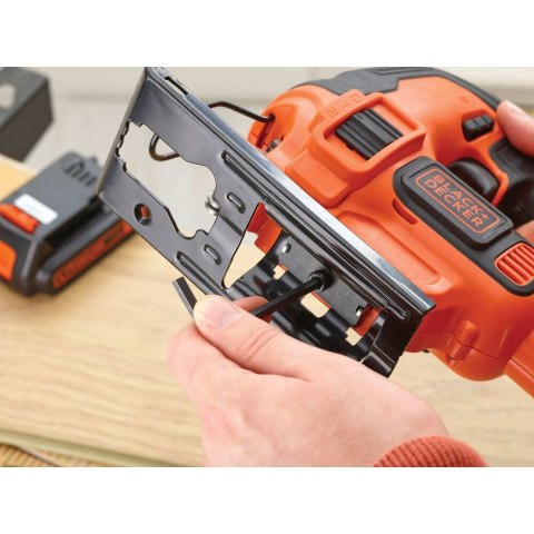 Akumulatorowa wyrzynarka 18V Li-Ion 1x2,0Ah, Black&Decker [BDCJS18-QW]