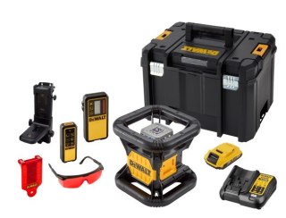 Laser obrotowy 60/600m z wiązką czerwoną 18V 1x2,0Ah, DeWalt [DCE079D1R-QW]