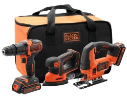 Akumulatorowy zestaw Combo BDCHD18 + BDCJS18N + BDCDS18N 18V Li-Ion 2x1,5Ah BLACK+DECKER [BCK31S1S-QW]