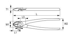 Obcinak boczny 140mm Irimo [624-140-1]