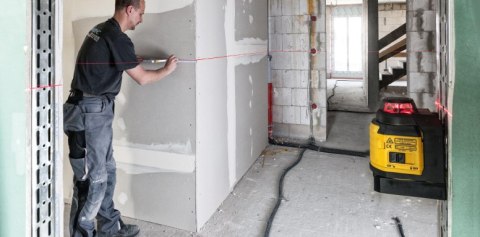 Samoniwelujacy laser wieloliniowy Stabila LAX400 + tyczka LT30 [18863]