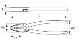 Szczypce uniwersalne, kombinerki 160mm, IRIMO [601-160-1]