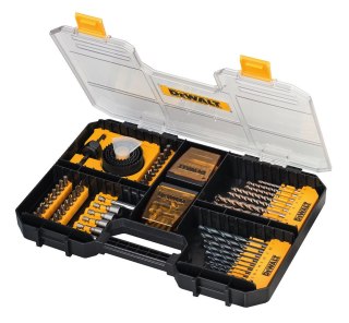 Zestaw 100 szt. wierteł, końcówek, nasadek i otwornic DeWALT [DT71569-QZ]