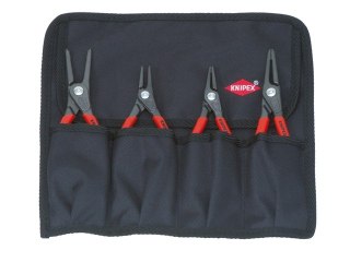 Zestaw 4 szt. szczypiec do pierścieni Segera, zewnętrznych i wewnętrznych, Knipex [00 19 57]