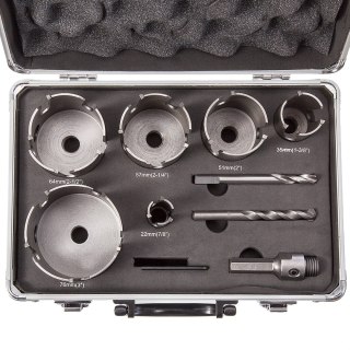 Zestaw 9szt. pił otworowych z zębami z węglika spiekanego Makita [D-51297]