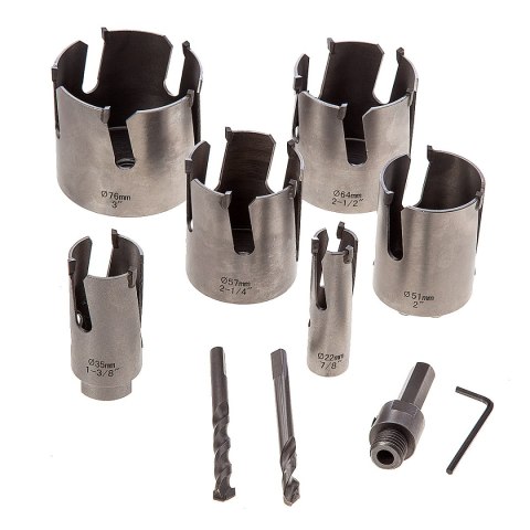 Zestaw 9szt. pił otworowych z zębami z węglika spiekanego Makita [D-51297]