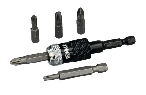 Zestaw końcówek + adapter magentyczny 1/4" 6 szt. Dewalt [DT71514-QZ]