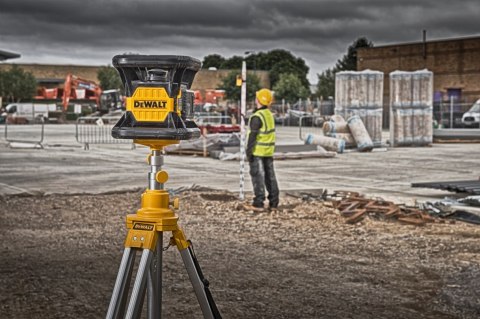 Akumulatorowy laser obrotowy 45/450m z wiązką czerwoną, 18V Li-Ion 1x2,0Ah, DeWalt [DCE074D1R-QW]