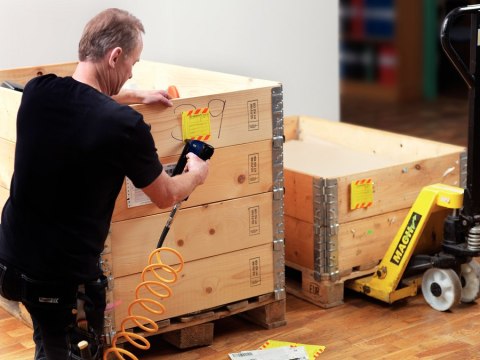 Profesjonalny zszywacz pneumatyczny tapicerski z wydłużonym nosem PS141 Rapid [5000095]