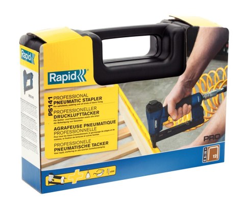 Profesjonalny zszywacz pneumatyczny tapicerski z wydłużonym nosem PS141 Rapid [5000095]