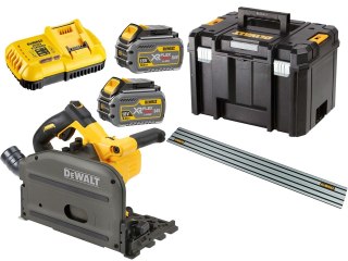 Zagłębiarka 165mm 54V 2x6,0Ah + szyna prowadząca 1,5m DeWALT [DCS520T2R-QW]