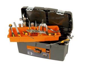 Skrzynia narzędziowa 37l z aluminiową rączką, tacką i pudełkami z przegródkami Bahco [4750PTB60]