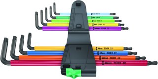 Zestaw 9 szt. kluczy trzpieniowych długich z kulką, TORX 8-40, 967/9 TX XL Multicolor Wera [05024480001]