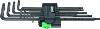 Zestaw 9 szt. kluczy trzpieniowych długich z kulką, TORX 8-40, 967/9 TX XL Wera [05024460001]