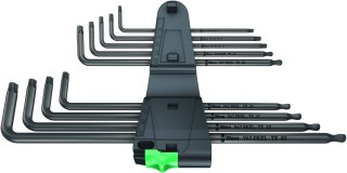 Zestaw 9 szt. kluczy trzpieniowych długich z kulką, TORX 8-40, 967/9 TX XL Wera [05024460001]