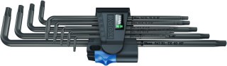 Zestaw 9szt. kluczy trzpieniowych TORX 8-40 z przytrzymywaniem, długich, 967/9 TX XL HF Wera [05024450001]