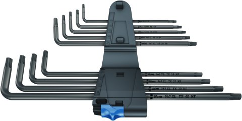 Zestaw 9szt. kluczy trzpieniowych TORX 8-40 z przytrzymywaniem, długich, 967/9 TX XL HF Wera [05024450001]
