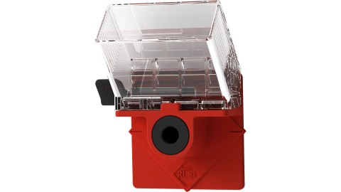 Zestaw Easy Gres: wiertło diamentowe do płytek ceramicznych 12mm + prowadnica ze zbiorniczkiem na wodę, Rubi [04926]