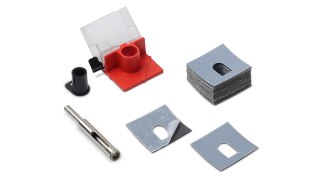Zestaw Easy Gres: wiertło diamentowe do płytek ceramicznych 6mm + prowadnica ze zbiorniczkiem na wodę, Rubi [04927-RUBI]