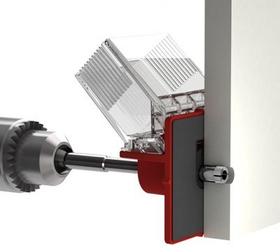 Zestaw Easy Gres: wiertło diamentowe do płytek ceramicznych 6mm + prowadnica ze zbiorniczkiem na wodę, Rubi [04927-RUBI]