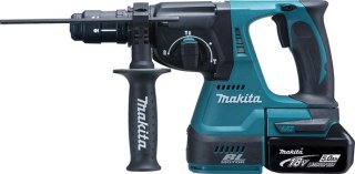 Młotowiertarka SDS+ z podkuwaniem, 2x5,0Ah, 18V, Makita [DHR243RTJ]
