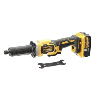 Akumulatorowa szlifierka prosta 18V Li-Ion 2x 5,0Ah XR w walizce, DeWALT [DCG426P2-QW]