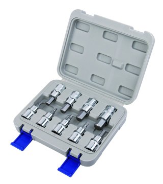 Zestaw nasadek 1/2" do śrub imbusowych 9 szt. M4-M17, IRIMO [129-9H-4]