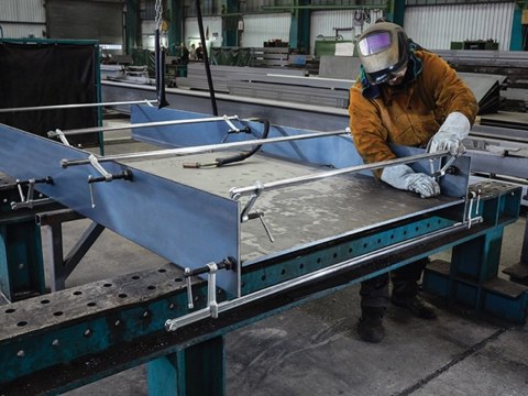 Ścisk ślusarski śrubowy regulowany wzmocniony 1500x120mm, 340-1750mm BESSEY [SLV150M]