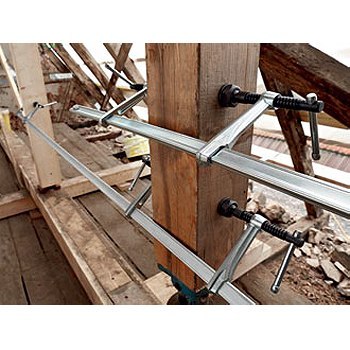 Ścisk ślusarski śrubowy regulowany wzmocniony 2000x120mm, 340-2250mm BESSEY [SLV200M]