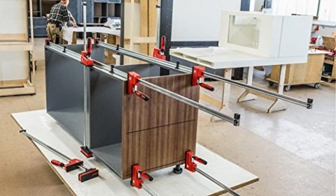 Ścisk stolarski pełnopowierzchniowy 1250x95mm, 255-1355mm REVO Bessey [KRE125-2K]